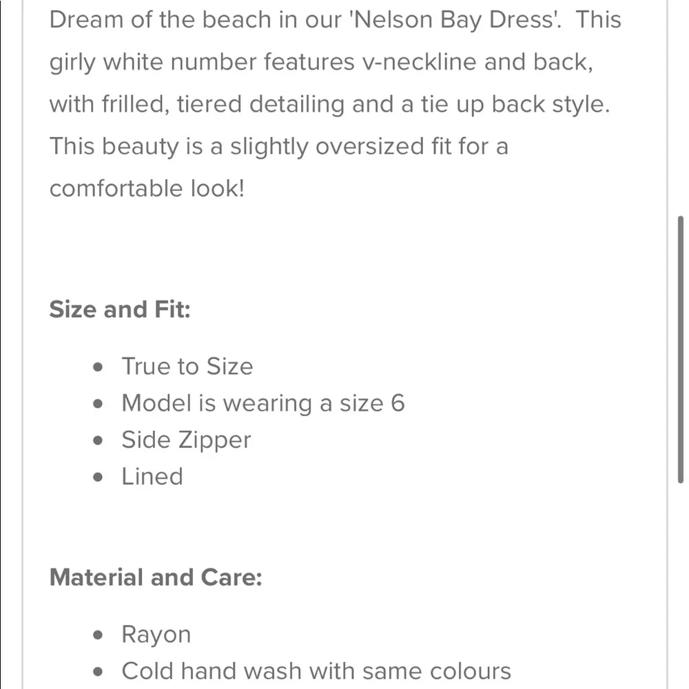Mura boutique Nelson bay dress - Picture 5 of 5